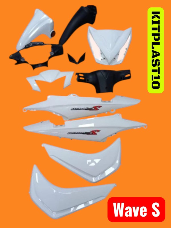 KIT PLASTICOS WAVE S BLANCO 11 PZAS - OKINOI