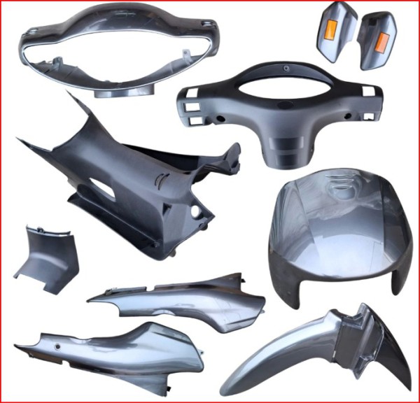 KIT PLASTICOS SMASH TRIP GRIS OSCURO 10 PZAS OKINOI