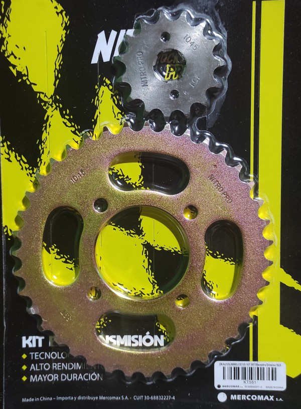 CORONA PIÑON NITRO ZN HJ125 CG 125 15T 39T