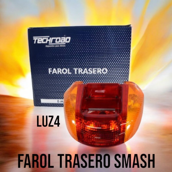 FARO TRASERO ROJO C/GIROS AMBAR SMASH FAR