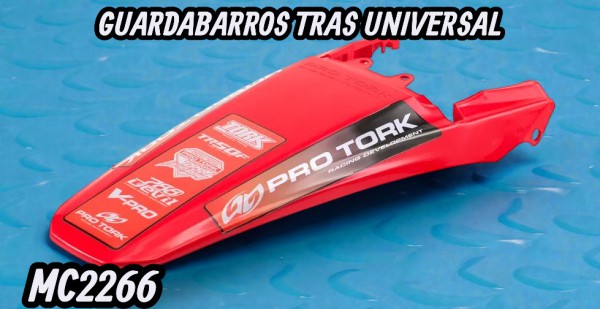 GUARDABARRO TRAS.  PRO TORK TORNADO ROJO
