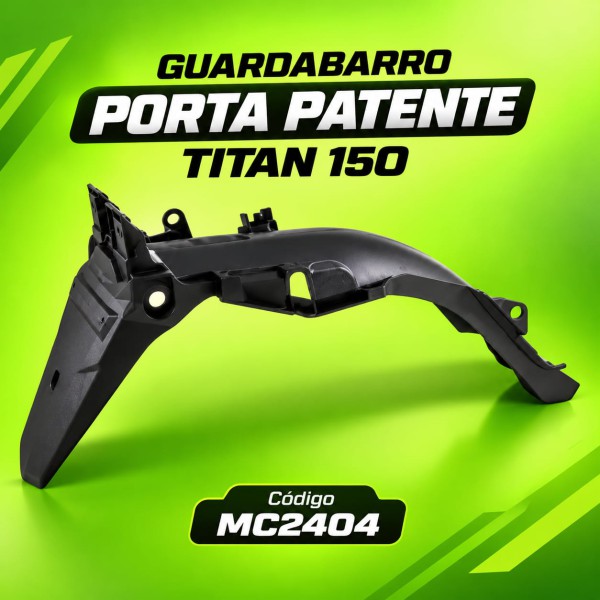 GUARDABARRO PORTA PATENTE TITAN 150 PROTORK