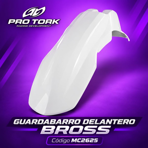 GUARDABARRO DEL BROSS 125 BLANCO PROTORK