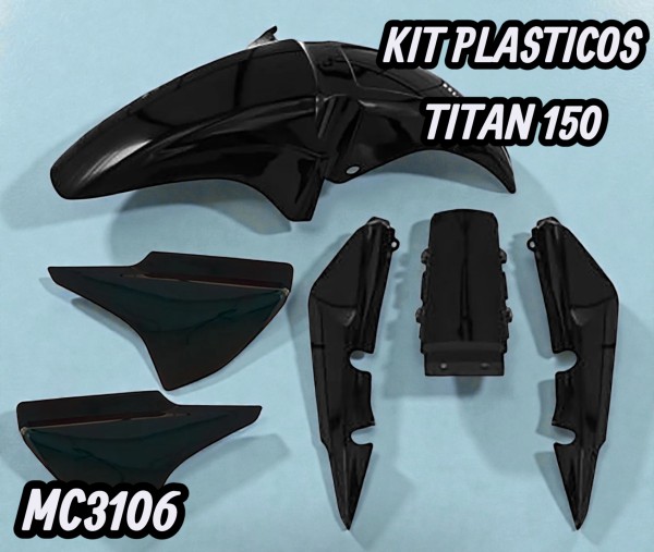 KIT PLASTICOS PRO TORK TITAN 150 NEGRO 003-5000