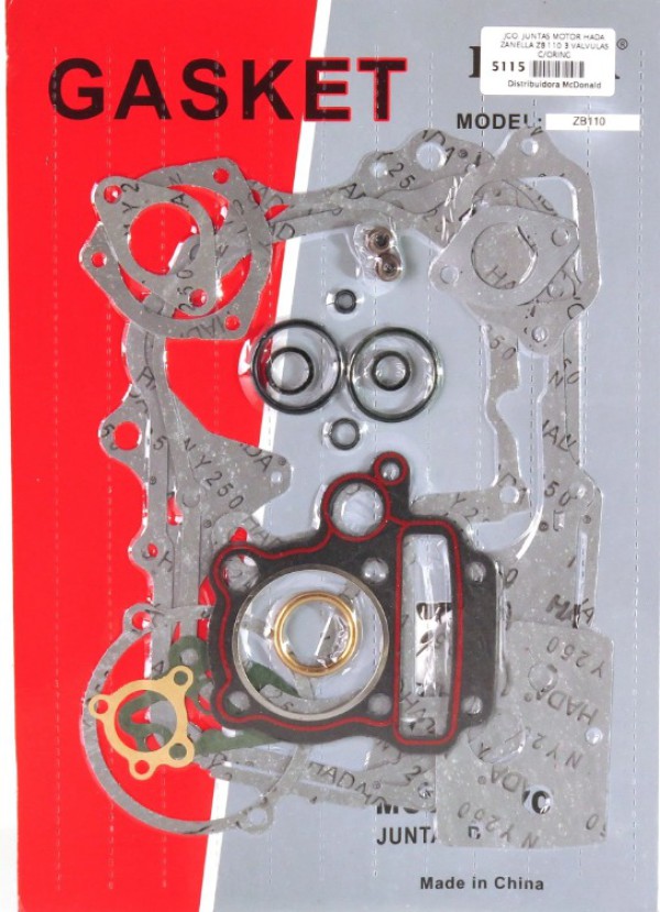 JUNTA MOTOR ZB 110 3 VALVULAS C/O HADA