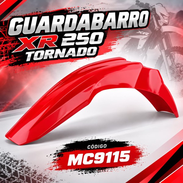 GUARDABARRO XR 250 TORNADO ROJO YASUKI