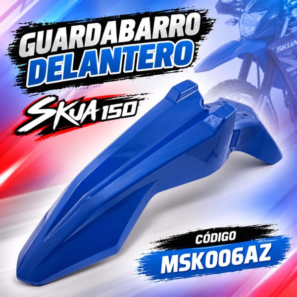 GUARDABARRO DELANTERO AZUL ML SKUA 150 V6 NITRO