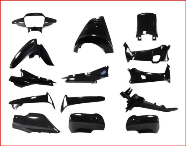 KIT PLASTICOS WAVE 2010 NEGRO 14P FLEX OKI