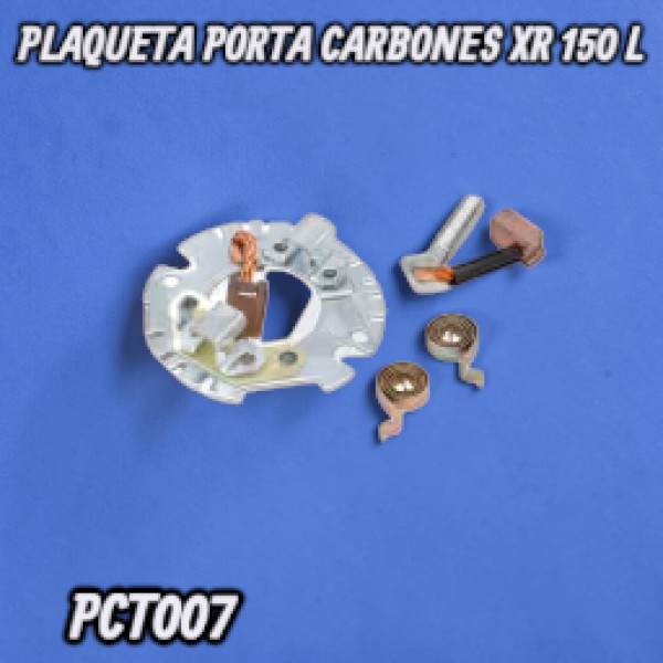 PLAQUETA PORTA CARBONES XR 150 L HADA