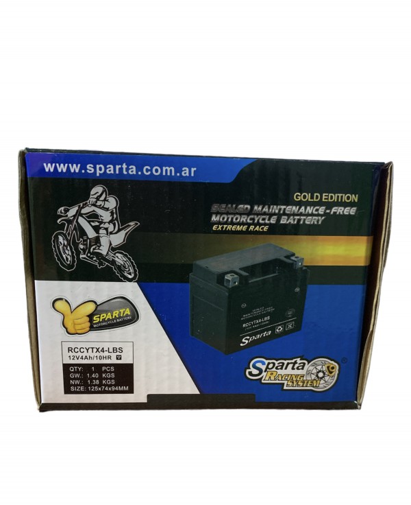 BATERIA YTX4-LB 12 V - SPARTA