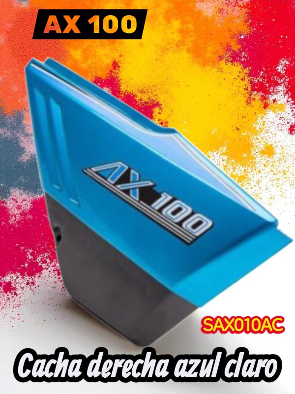 CACHA DERECHA AZUL CLARO  AX 100 NITRO