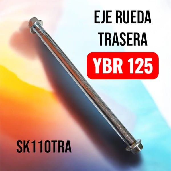 EJE RUEDA TRASERO YBR 125 - KM POWER