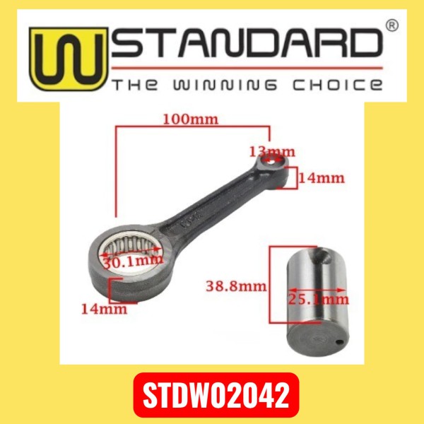 Biela completa H-BIZ 125/SMASH -larga- W STD