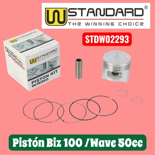 PISTON KIT BIZ 100 WAVE Ø50 050 C. PLANA W STD