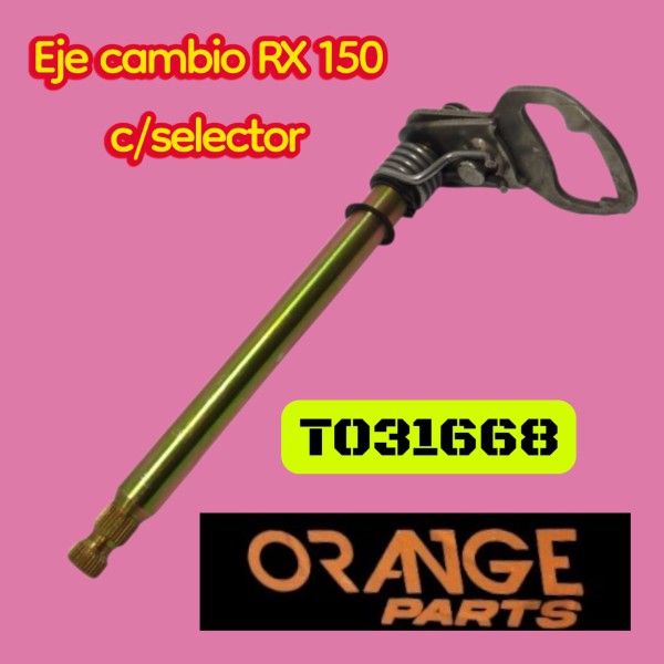 EJE CAMBIO RX 150 C/SELECTOR THE-ORANGE