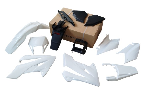 KIT PLASTICOS HONDA XR 250 TORNADO BLANCO (12 PZAS) JRS