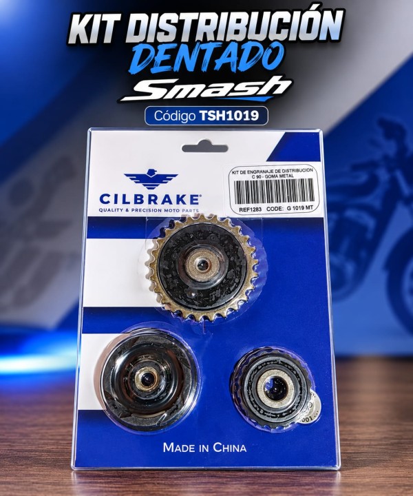 KIT DISTRIBUCION SMASH DENTADO  GOMA METAL TSH