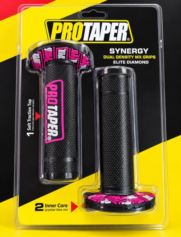 PUÑO PROTAPER X JUEGO  NEGRO/ROSA