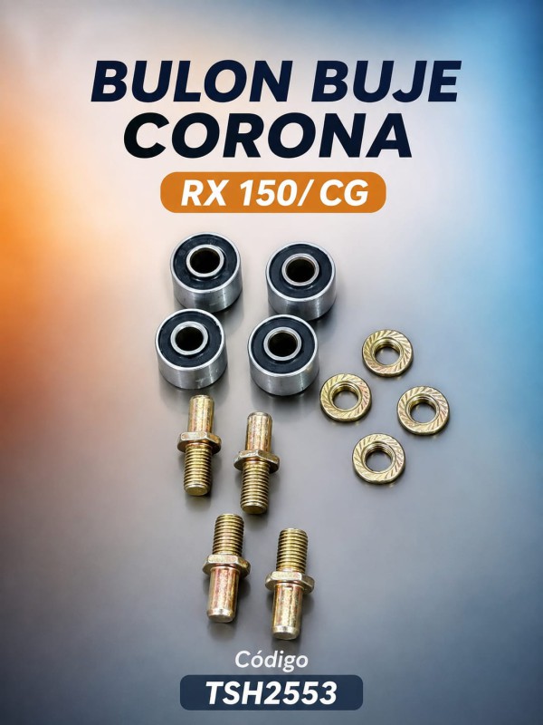 BULON TUERCA BUJES X4 CORONA RX 150 / HONDA CG TSH