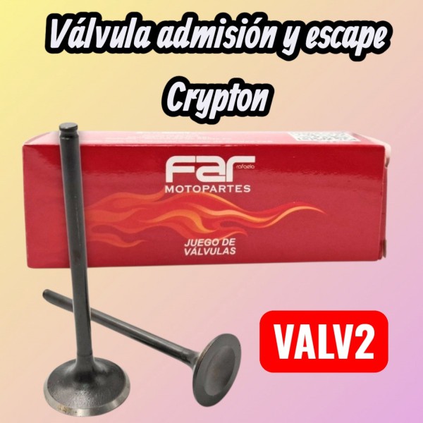 KIT DE VALVULA CRYPTON FAR