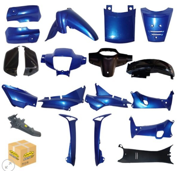 KIT PLASTICO WAVE 100 2003/12 AZUL 18PZ - VC