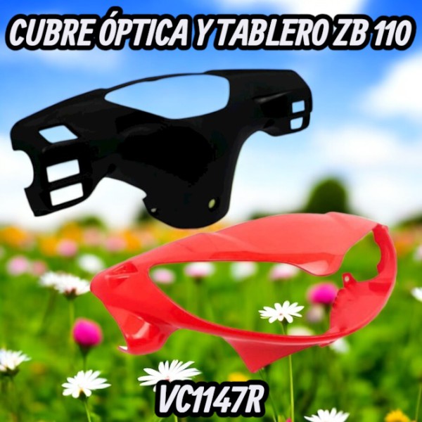 CUBRE OPTICA Y TABLERO ROJO JGO VC