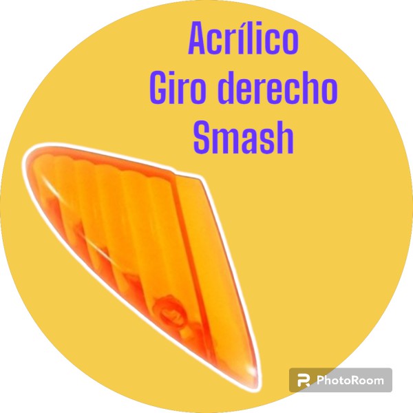 ACRILICO GIRO DEL.SMASH DERECHO (Ambar)