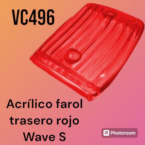 Acrilico farol trasero H WAVE ROJO VC