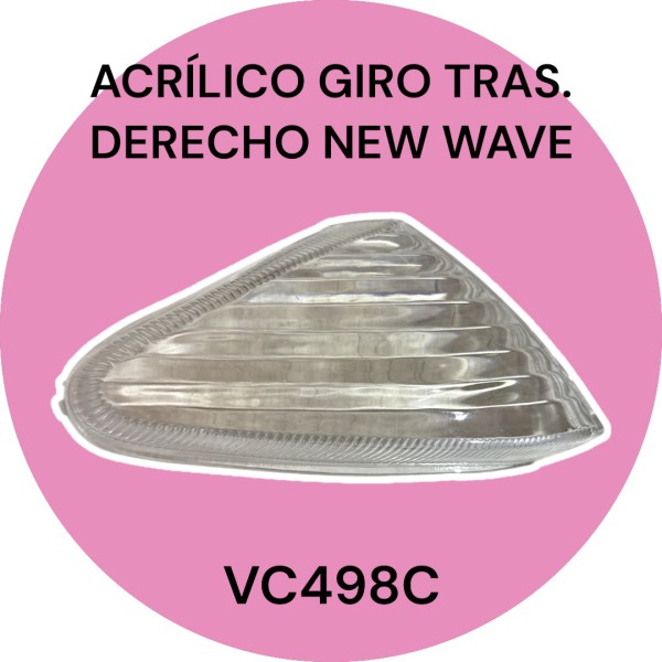 ACRILICO GIRO TRAS DER NEW WAVE CRISTAL PLASTICA VC
