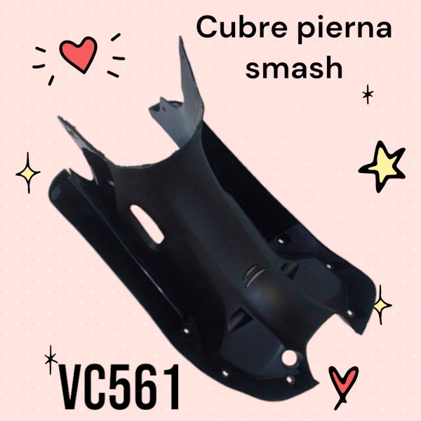 CUBRE PIERNAS SMASH / BIZ NEGRO PLASTICA VC