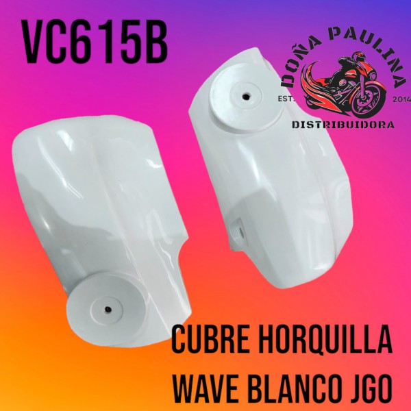 CUBRE HORQUILLA WAVE BLANCO JGO