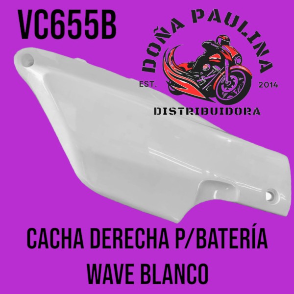 CACHA DERECHA P/BATERIA WAVE BLANCO