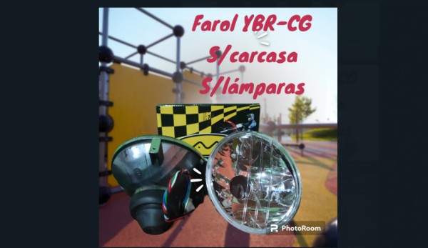 Farol DELAN YBR 125 CG 150 S/CARC S/LAMP VC