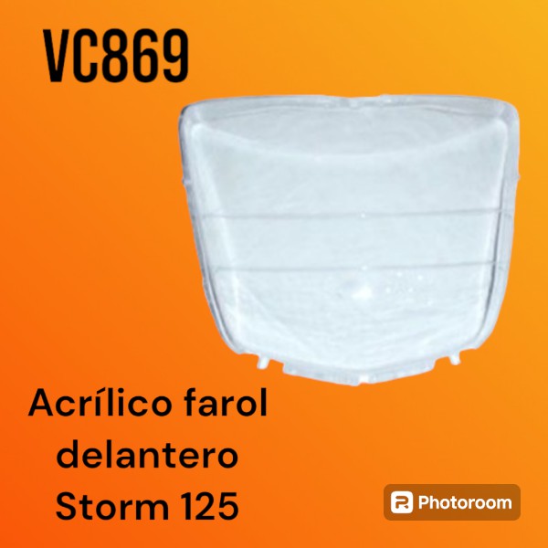 ACRILICO FAROL DELANTERO H STORM 125 c.c