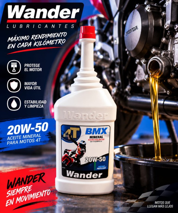 ACEITE WANDER 20W50 1 LT