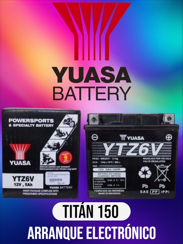 BATERIA YTX5 YTZ 6V GEL - YUASA