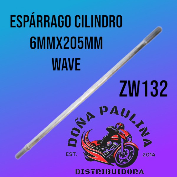 ESPARRAGO CILINDRO WAVE C/U 6 X 205 NITRO