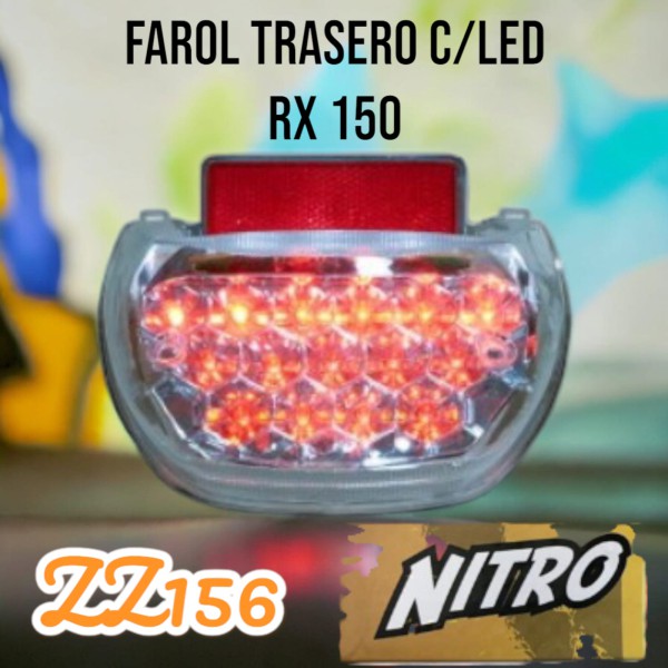 FAROL TRASERO CON LED ZN RX 150 NITRO